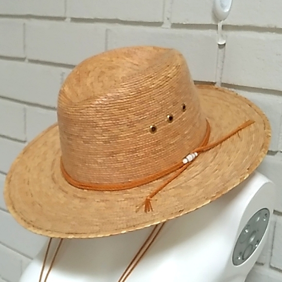 Women's Beaded Detail Sun Hat. - Picture 2 of 10